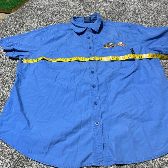 VTG Disney Shirt Womens 18W/20W Embroidered Pooh Tigger Flowers Pocket Button Up - Picture 8 of 10
